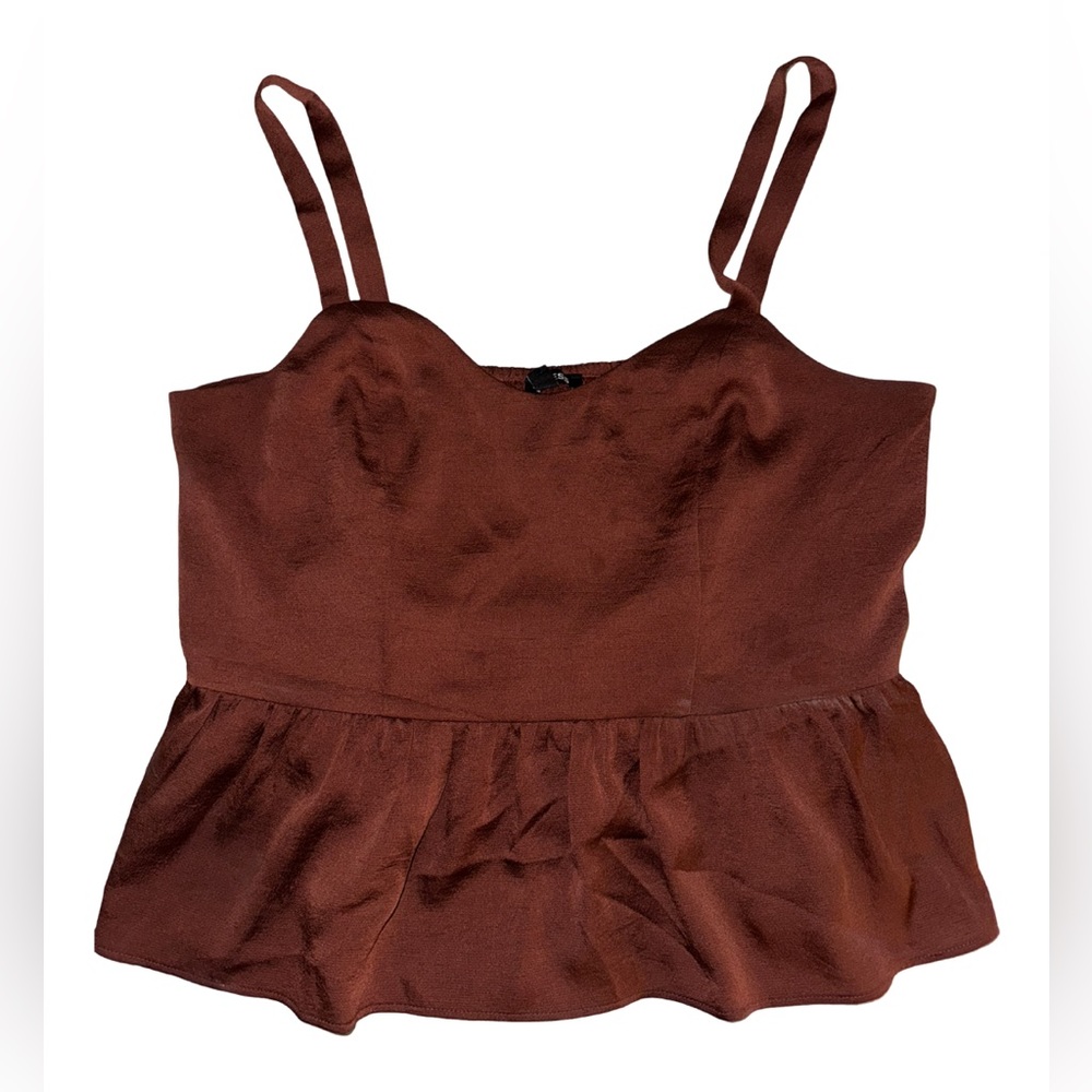 Silky Peplum Tank